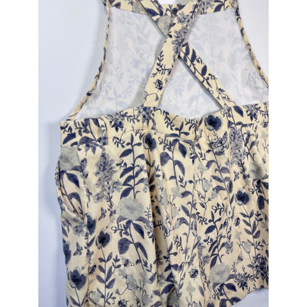 Cider Floral Corduroy Shortalls Romper Cottagecore Granola Girl Plus 3XL - Picture 6 of 9